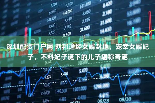 深圳配资门户网 刘邦途经女婿封地，宠幸女婿妃子，不料妃子诞下的儿子堪称奇葩